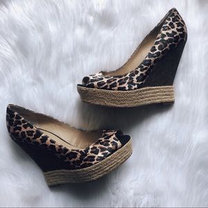 Levity Animal Print Wedge